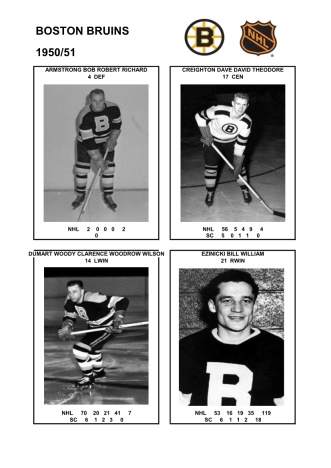 NHL bos 1950-51 foto hracu1