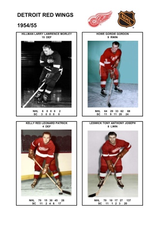 NHL det 1954-55 foto hracu3