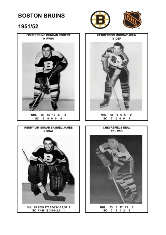 NHL bos 1951-52 foto hracu3