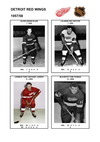 NHL det 1957-58 foto hracu5