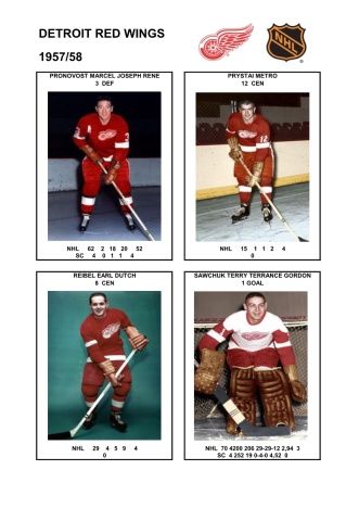 NHL det 1957-58 foto hracu8