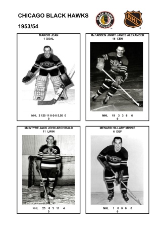 NHL chc 1953-54 foto hracu5