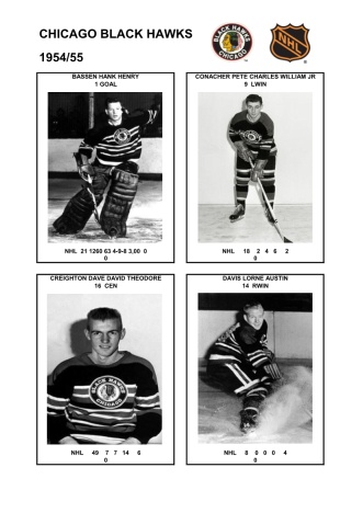 NHL chc 1954-55 foto hracu1