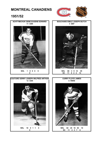 NHL mtl 1951-52 foto hracu1