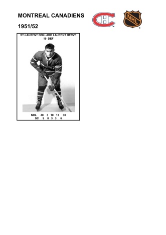 NHL mtl 1951-52 foto hracu8