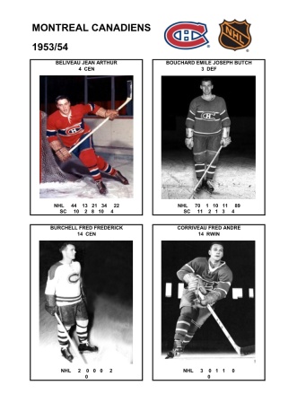 NHL mtl 1953-54 foto hracu1