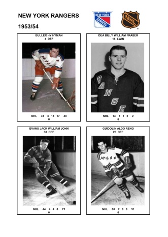 NHL nyr 1953-54 foto hracu2