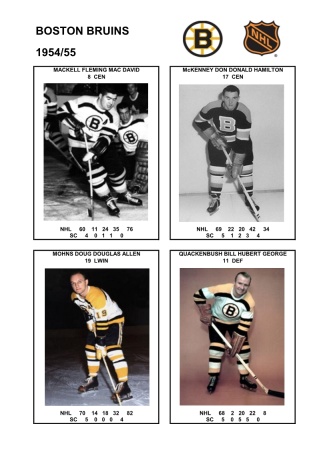 NHL bos 1954-55 foto hracu5