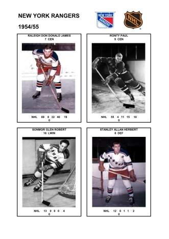 NHL nyr 1954-55 foto hracu7