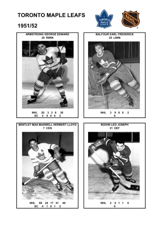 NHL tor 1951-52 foto hracu1