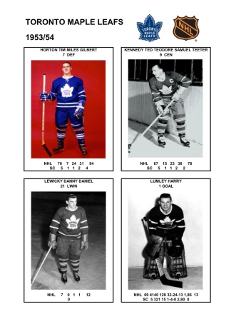 NHL tor 1953-54 foto hracu3