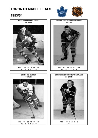 NHL tor 1953-54 foto hracu5