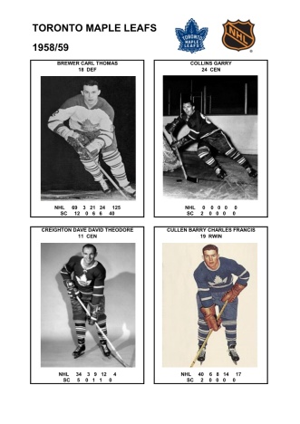 NHL tor 1958-59 foto hracu2