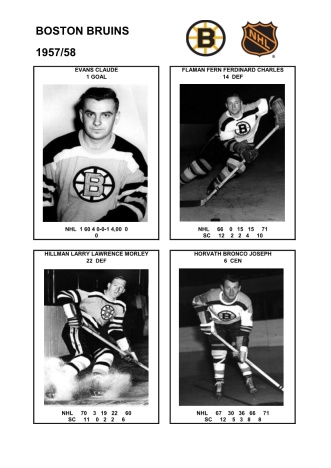 NHL bos 1957-58 foto hracu3