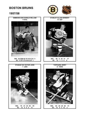 NHL bos 1957-58 foto hracu7