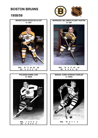 NHL bos 1958-59 foto hracu5