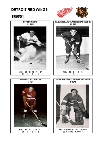 NHL det 1950-51 foto hracu6