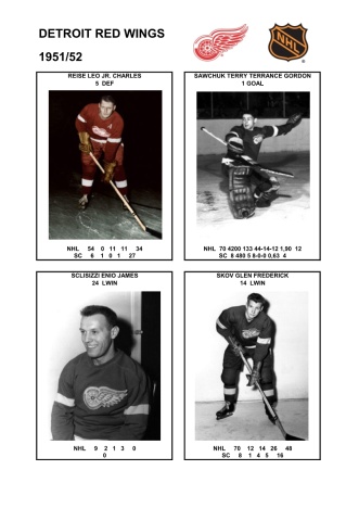 NHL det 1951-52 foto hracu4