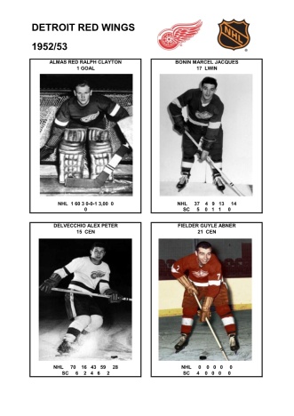 NHL det 1952-53 foto hracu1