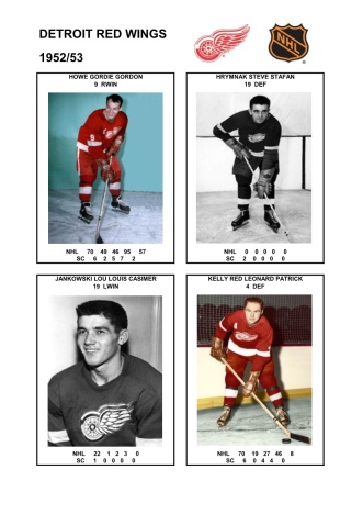 NHL det 1952-53 foto hracu3