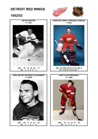 NHL det 1952-53 foto hracu5