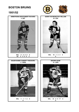 NHL bos 1951-52 foto hracu1